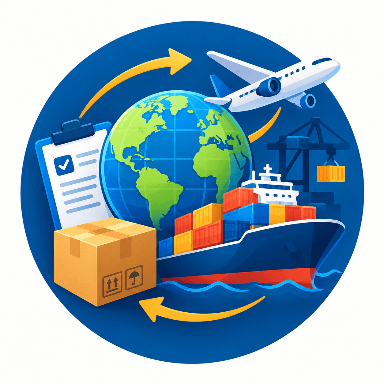 Imagem da área Comércio Exterior / Importação / Exportação